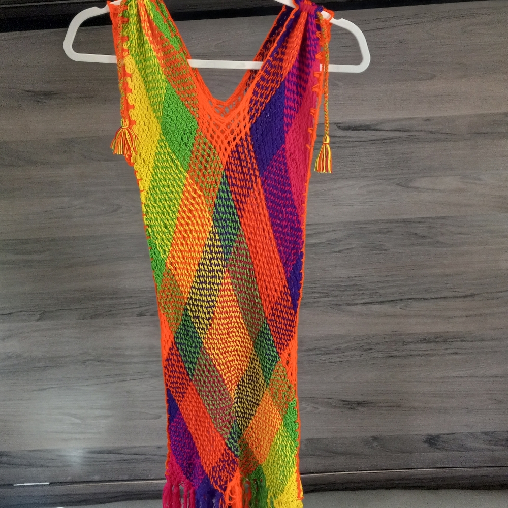 Handcrafted net dress